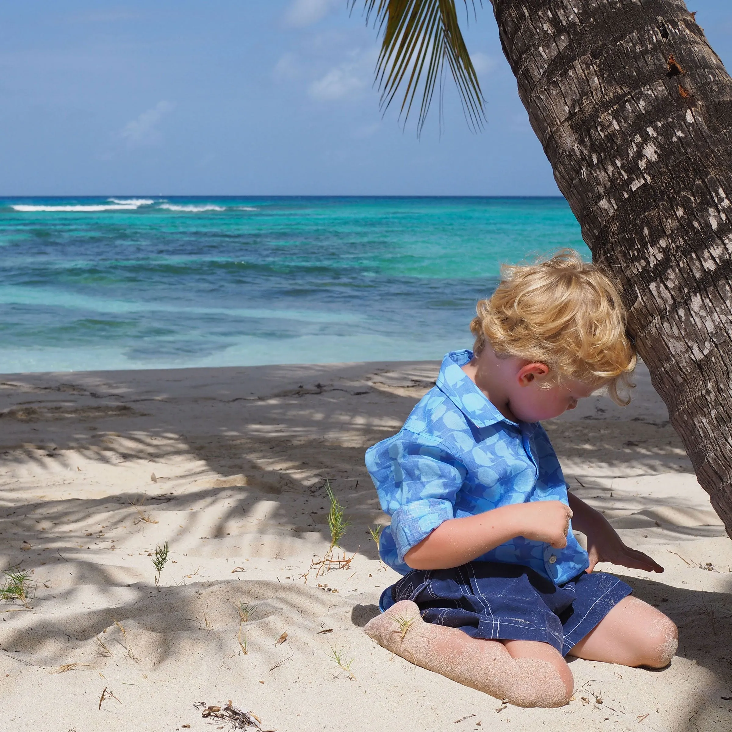 Kids' Linen Shirt FISH