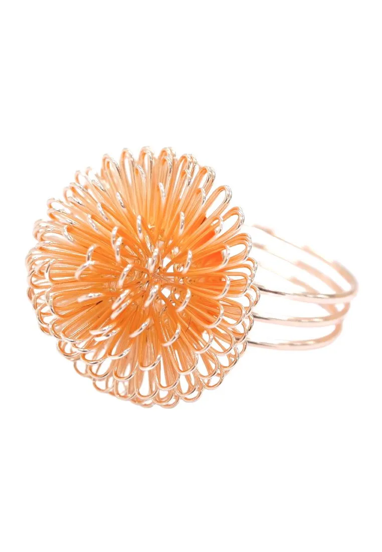 Landmark 4 Piece Dome Rose Gold Ring Napkin Holder