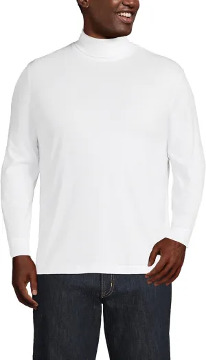 Lands' End Men's Super-T Cotton-Blend Turtleneck Shirt