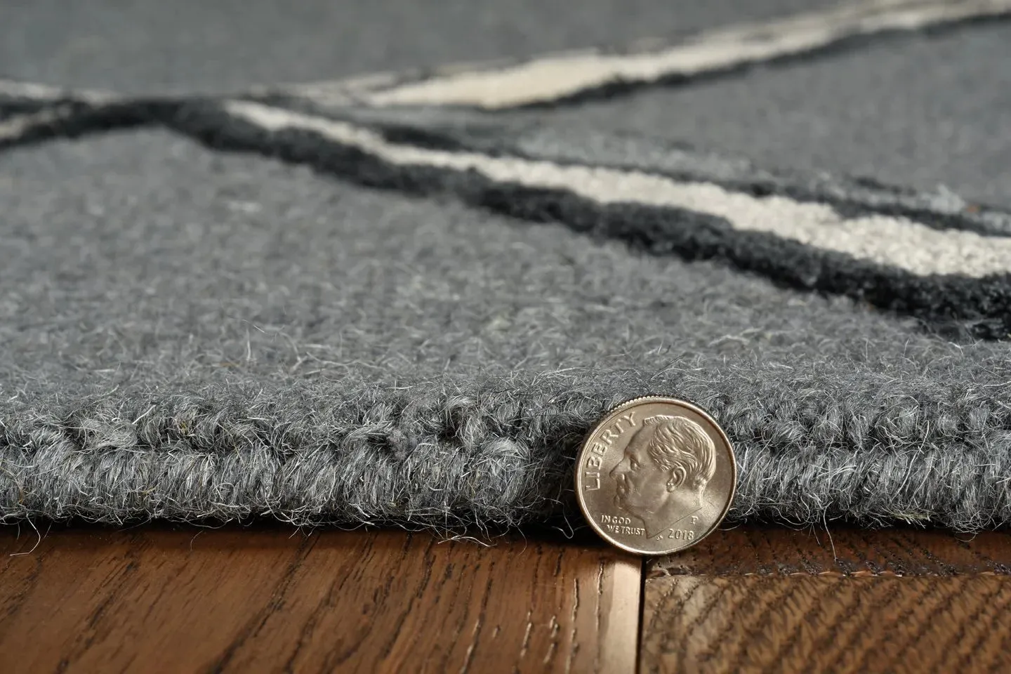 Libby Langdon Upton 4308 Charcoal/Silver Mod Scape Area Rug