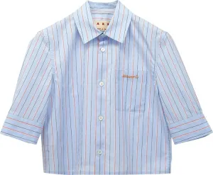 Marni Short-Sleeve Shirt 'Iris Blue', blue