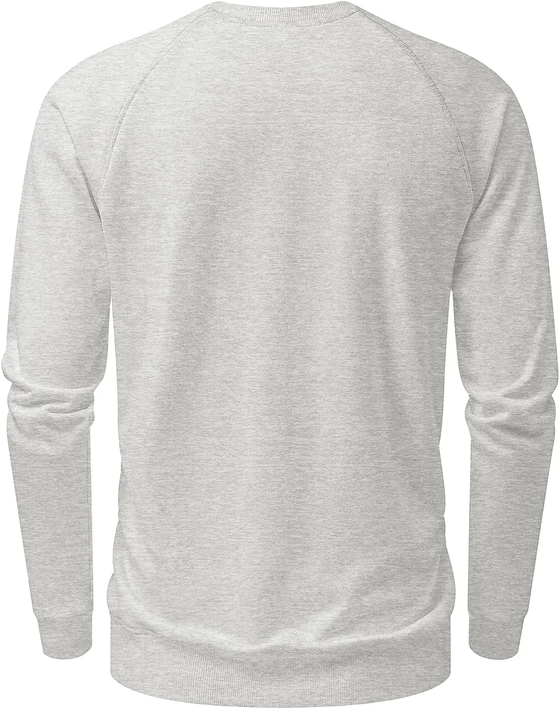 Men's Casual Cotton-blend French Terry Crewneck Sweatshirt