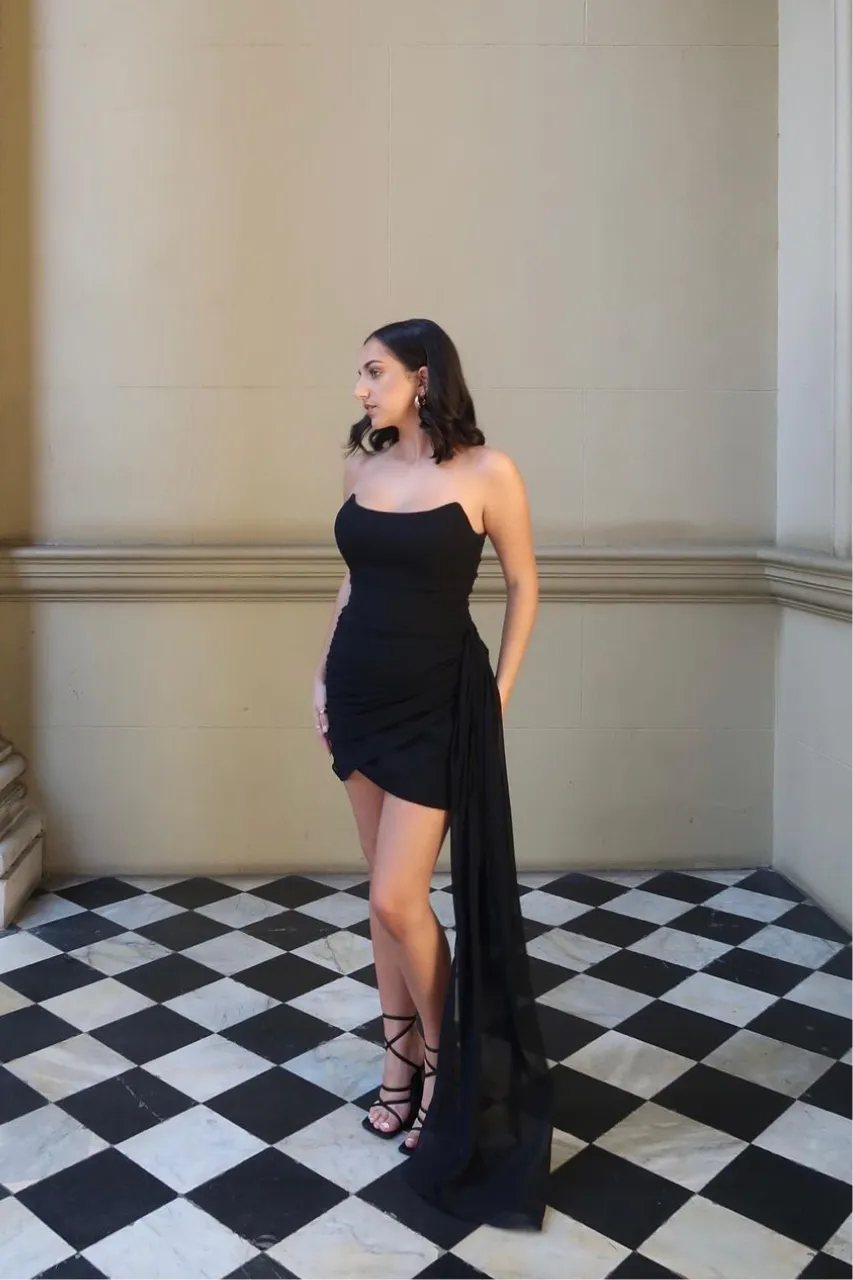 NIGHT LOVER DRESS - BLACK