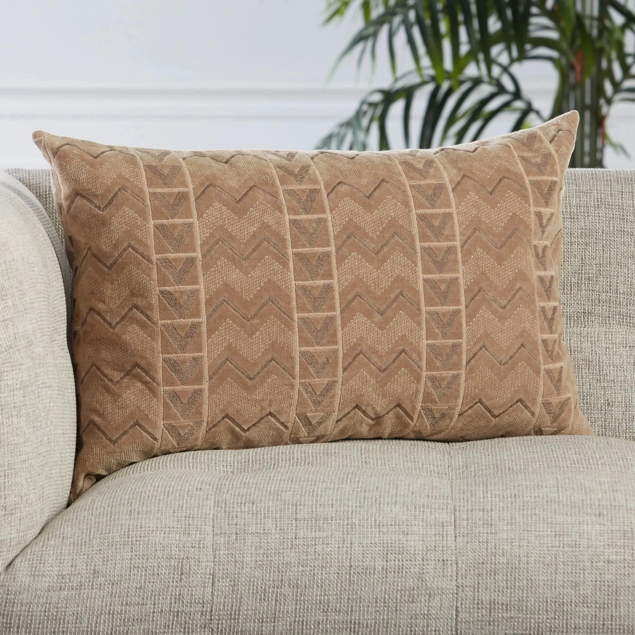 Nouveau NOU28 Beige/Grey Pillow
