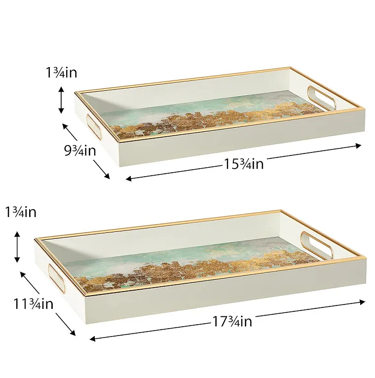 Ocean Mirage Serving Tray Set