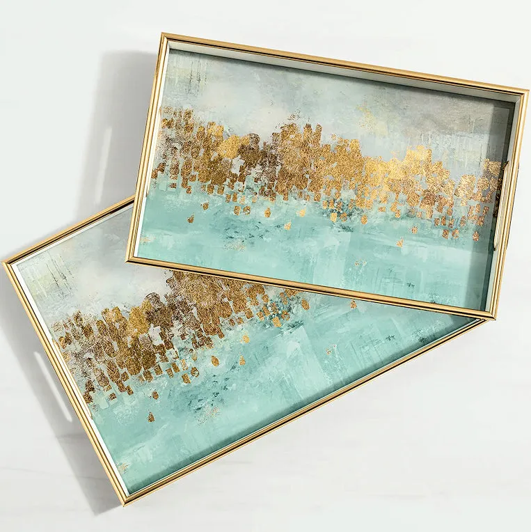 Ocean Mirage Serving Tray Set
