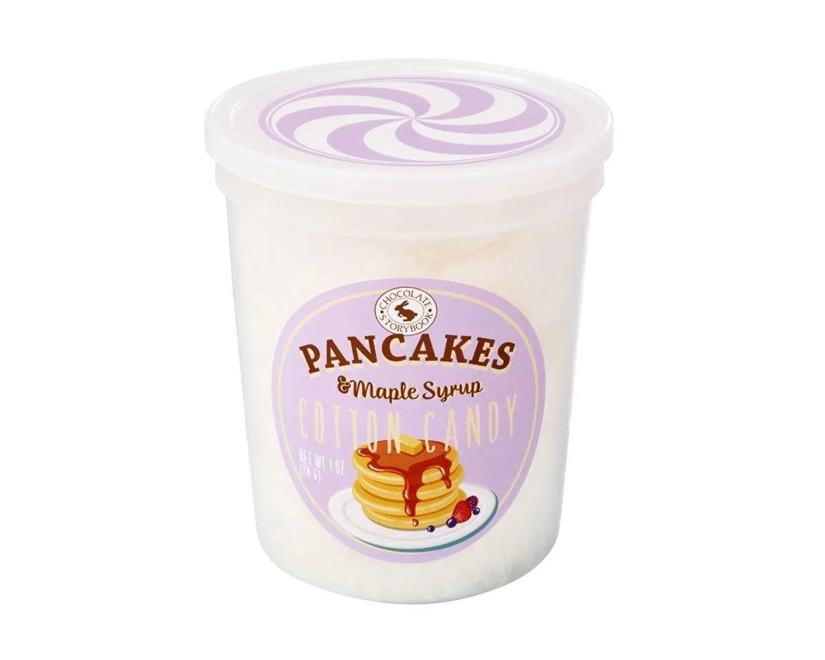 Pancakes and Maple Syrup Cotton Candy