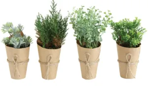 Paper Wrapped Faux Plant - 4 styles