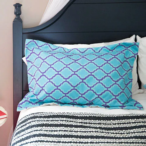 Pillow Sham w/Flange Custom Printed with Your Art or Image|Microfiber Fabric|2 Sizes
