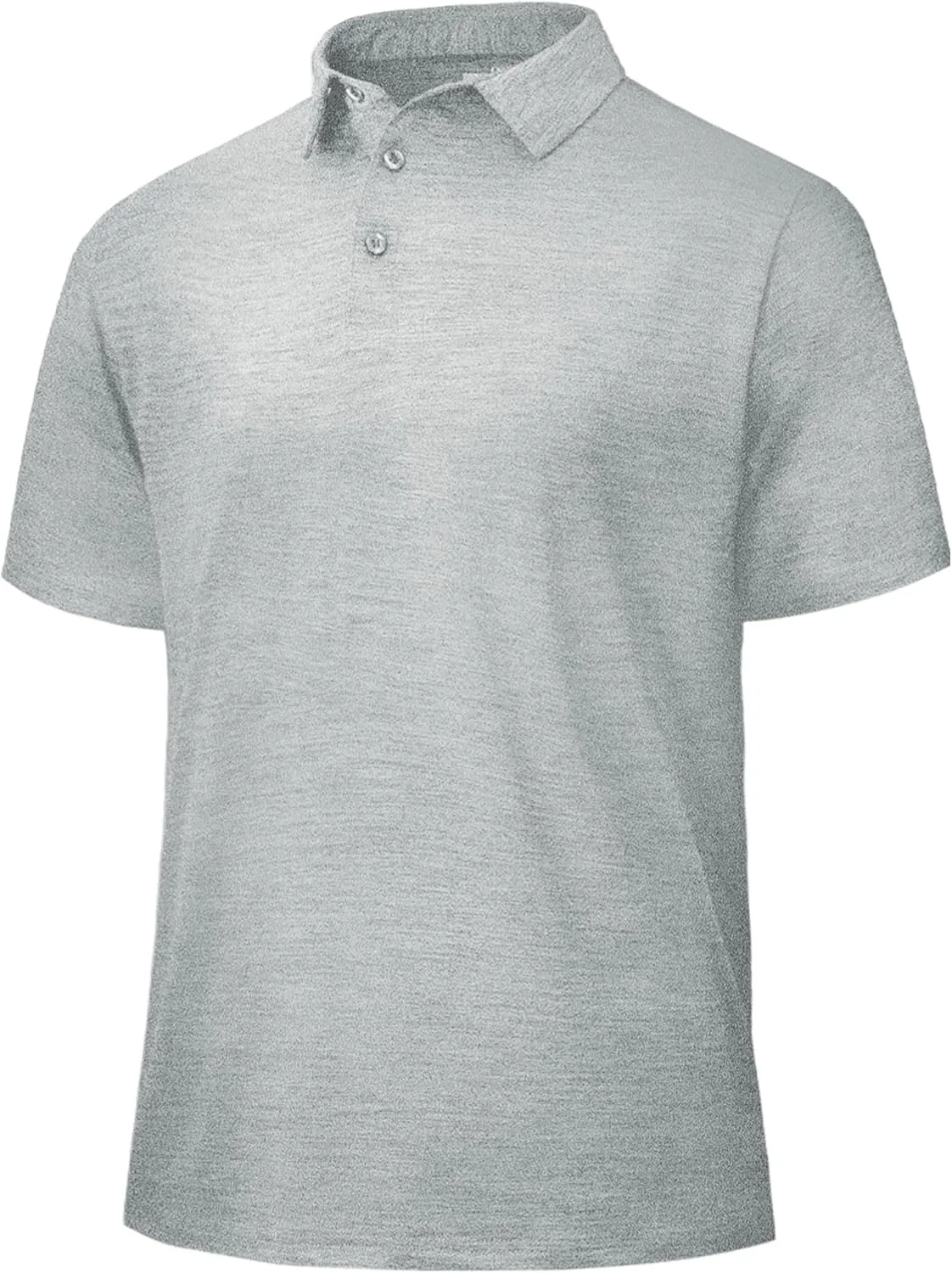 Polo Shirts for Men - Dry Fit Moisture Wicking Black Short Sleeve Performance Golf T Shirts for Casual Work Athletic