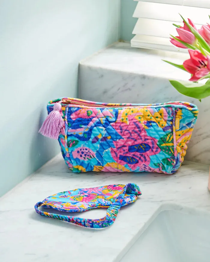Reef Garden Silk Eye Mask