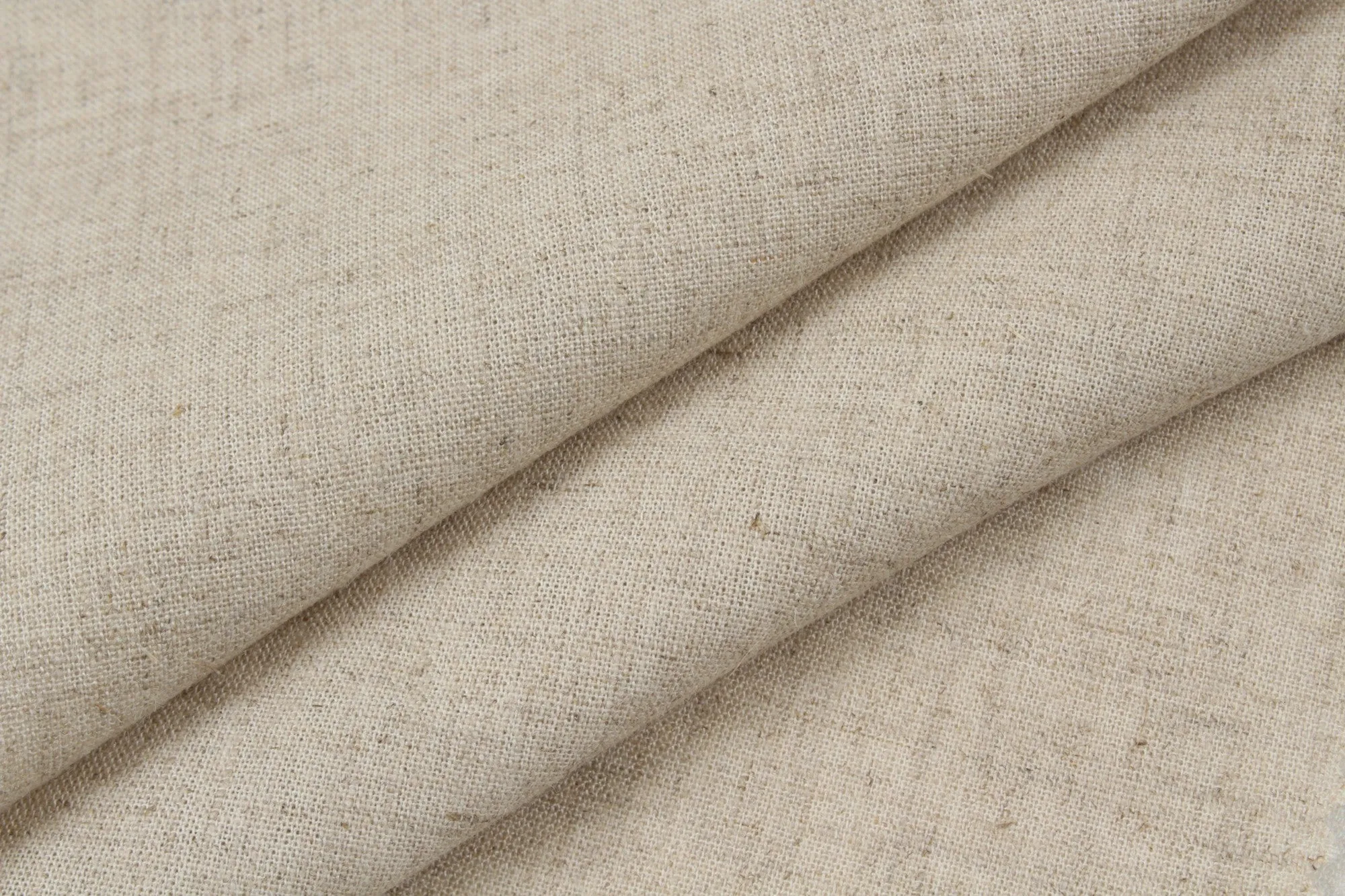 Rustic Linen Tencel Blend - Natural Linen Color - Beige
