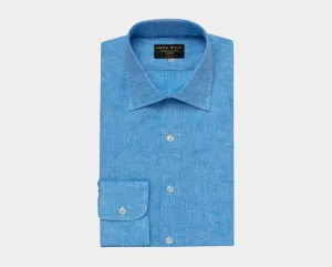 Sea Blue Linen Shirt