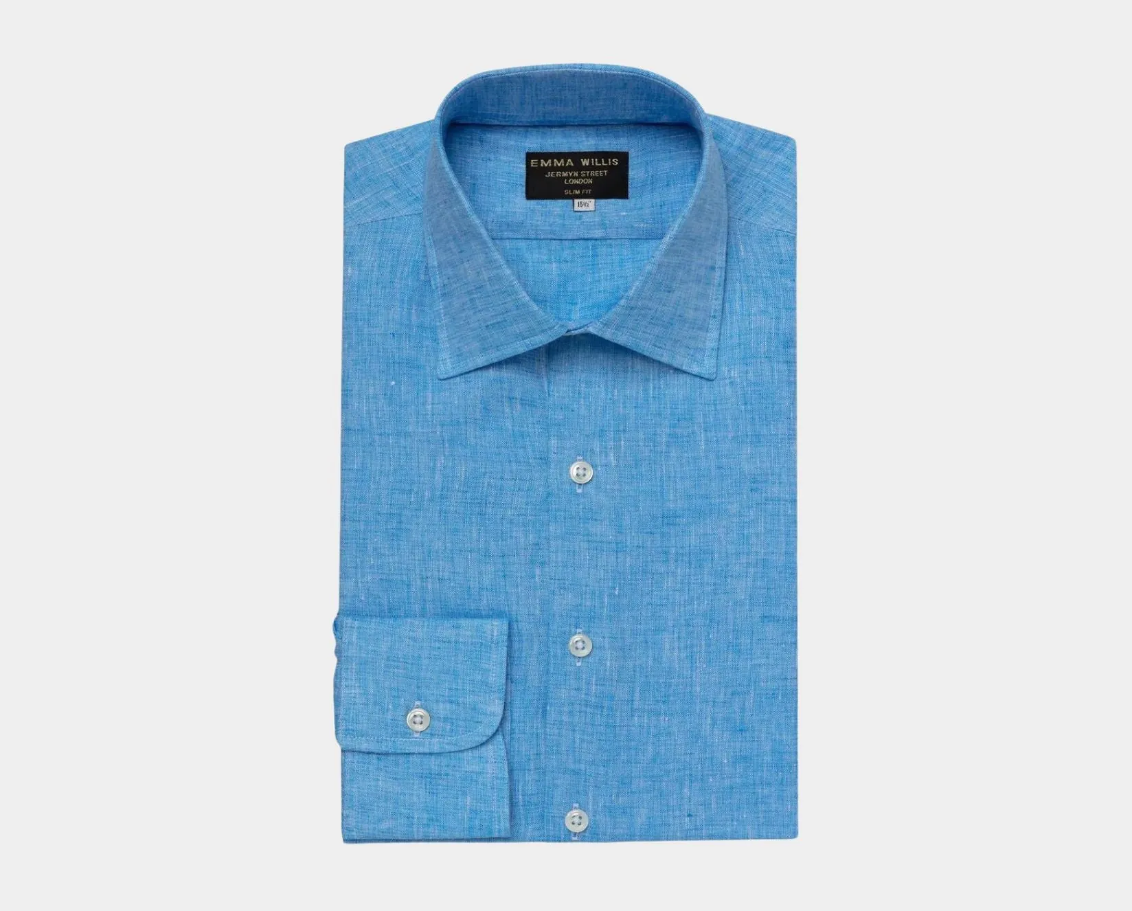 Sea Blue Linen Shirt