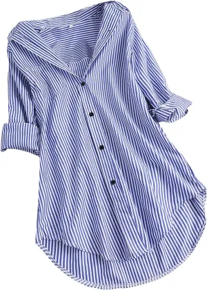 Shirts for Women 2025 Summer Linen Button Down Shirt Rolled Cuffed Short Sleeve Blouse Casual Beach Cotton Tops