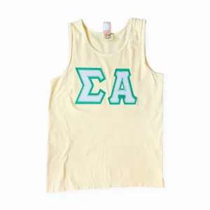 SIGMA ALPHA DOUBLE APPLIQUE TANK
