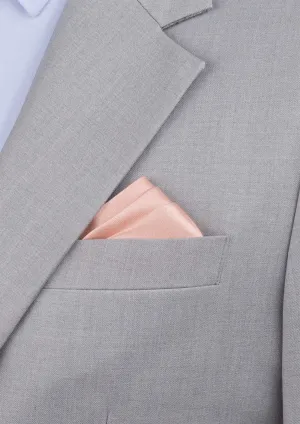 Silk Satin Rose Gold Pocket Square