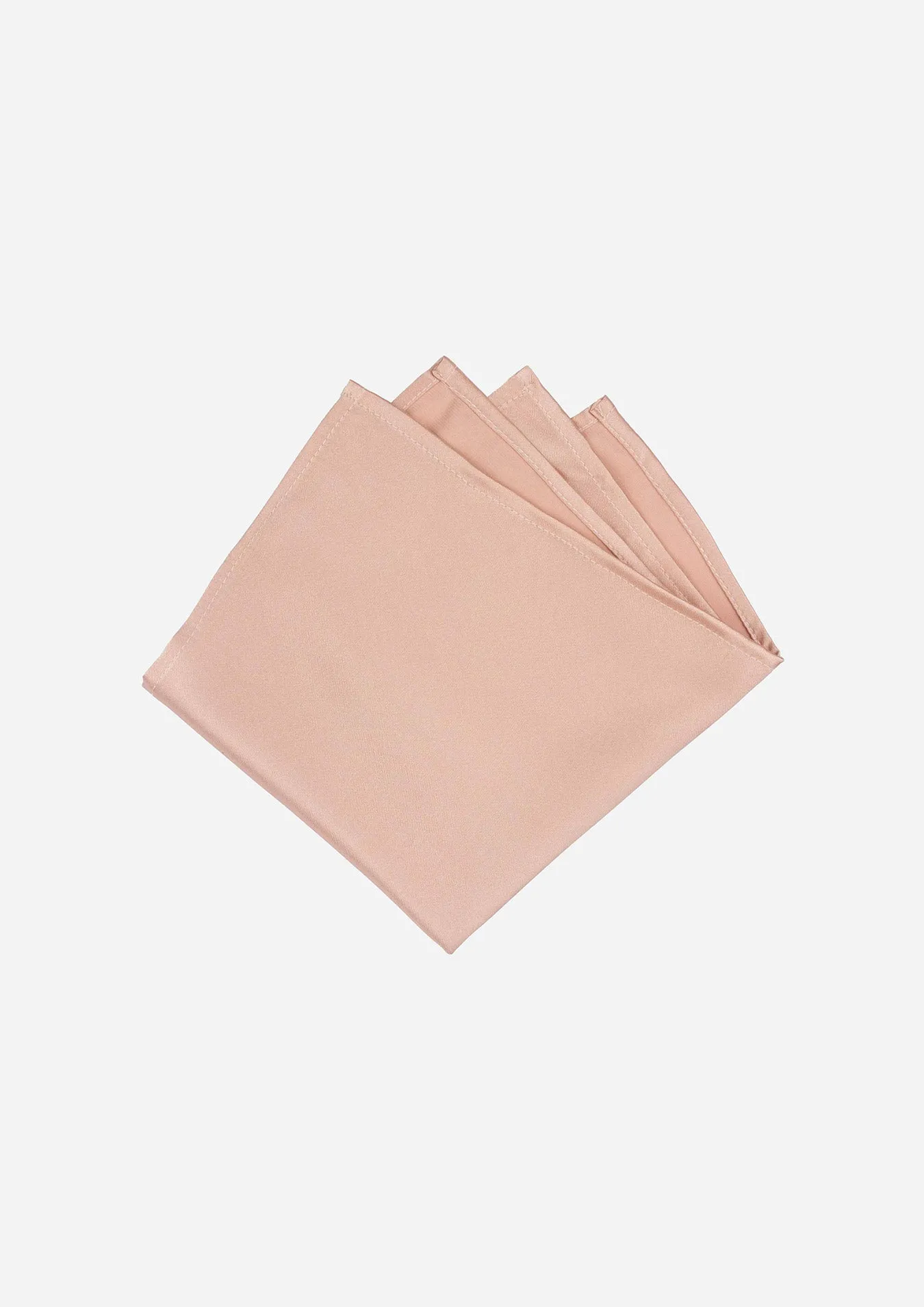 Silk Satin Rose Gold Pocket Square
