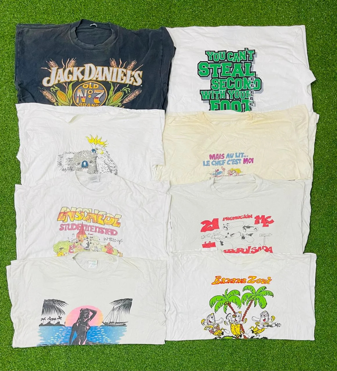 Single stitched printed t shirts 20 pcs