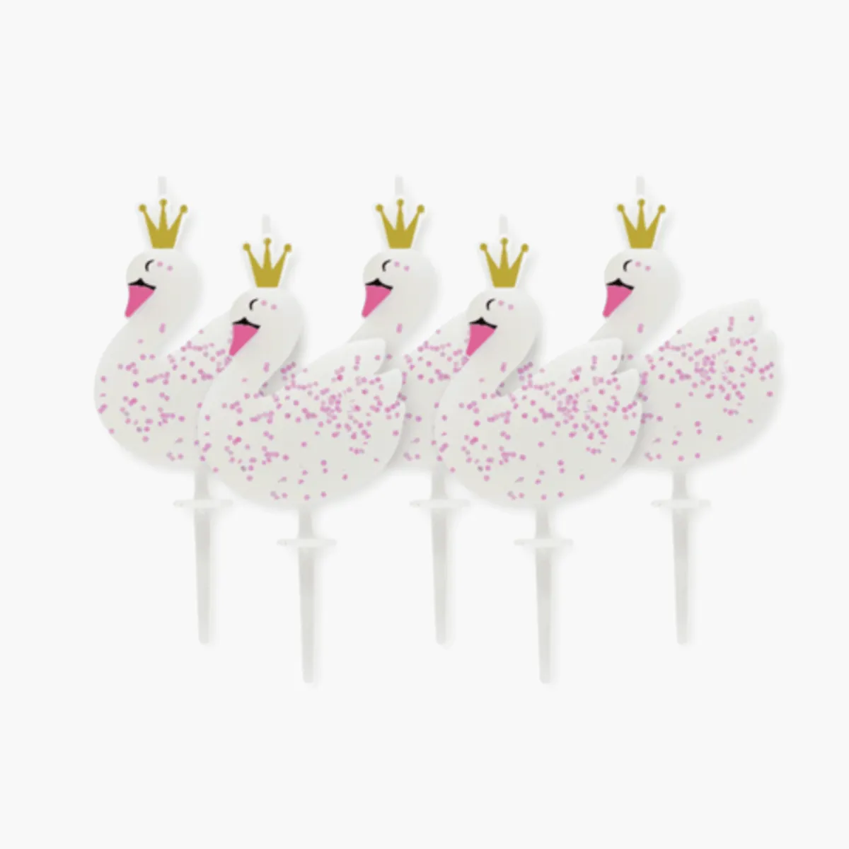Swan Party Candles (5 Pack)