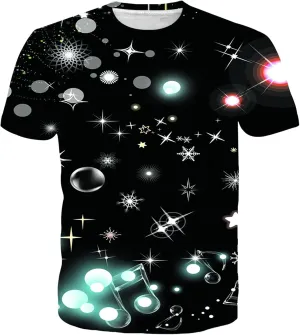 SYAIMN Unisex 3D Pattern Printed Short Sleeve T-Shirts Casual Graphics Tees