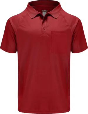TIHEEN Golf Shirts for Men,Short Sleeve Moisture Wicking Proformance Big & Tall Polo Shirts