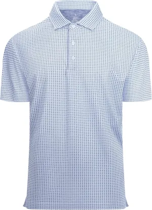 WARHORSEE Mens Golf Shirt Short Sleeve Super Stretch Printed Golf Polo Moisture Wicking Dry Fit Polo Shirts for Men
