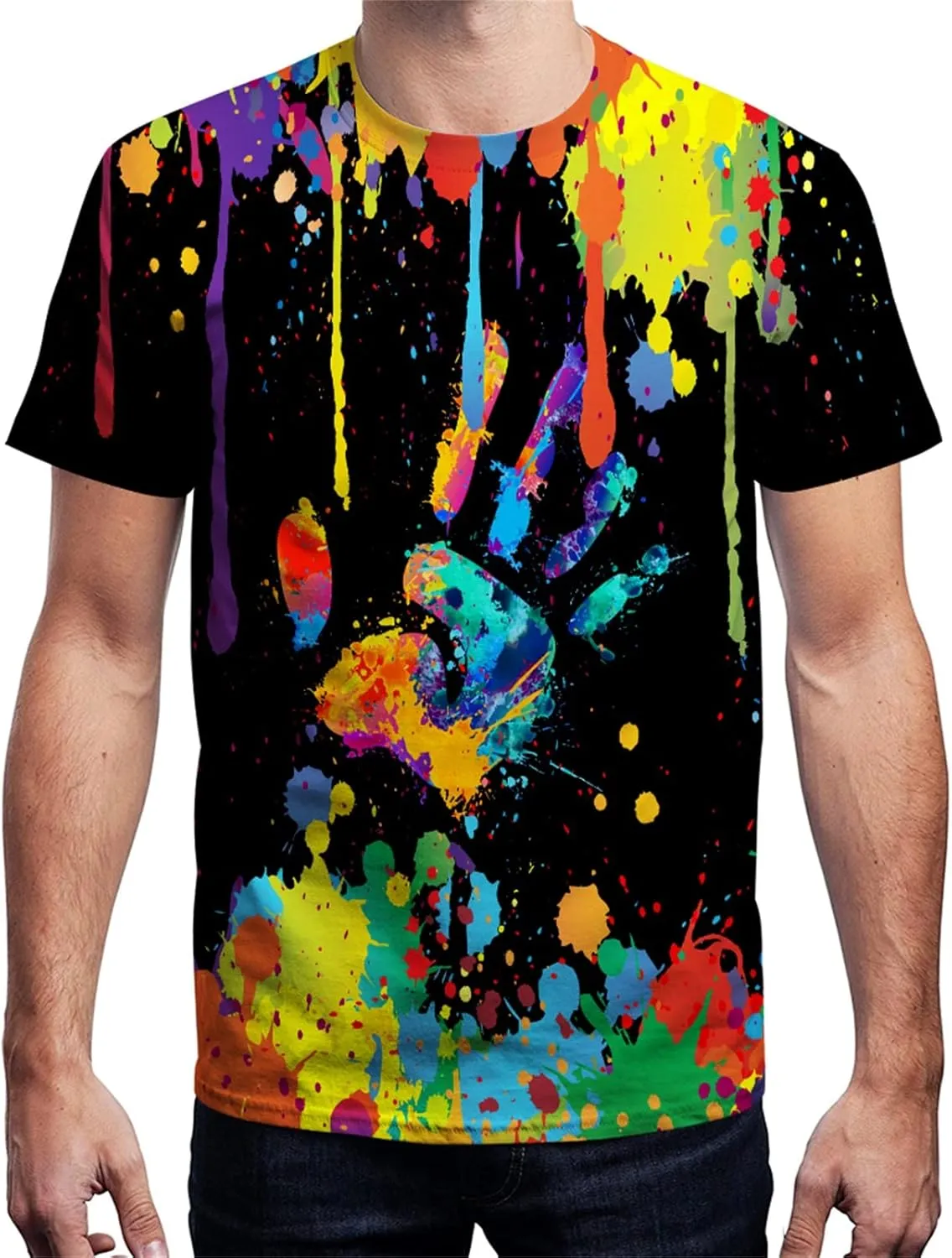 Yasswete Men and Women Shirts Unisex 3D Fashion Printed Shirts for Adults Short Sleeve Top T-Shirts